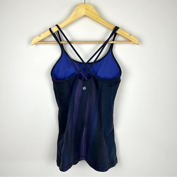 Lululemon Free To Be Tank *Everlux Brushed Spray Dye Lunar Purple Intergalactic - Picture 7 of 7